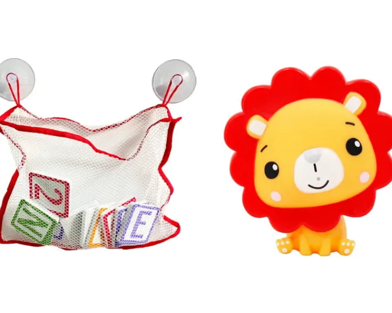 EPEE PROMO Fisher-Price Zabawka do kąpieli Literki, Cyferki + Figurka Lew CFGMBT004A