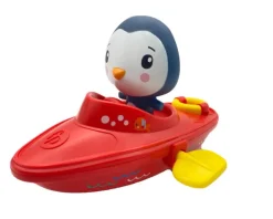 EPEE PROMO Fisher-Price Zabawka do kąpieli Nakręcana Łódeczka + Figurka Pingwin CFGMBT003C