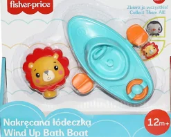 EPEE PROMO Fisher-Price Zabawka do kąpieli Nakręcana Łódeczka + Figurka Lew CFGMBT003A