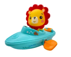 EPEE PROMO Fisher-Price Zabawka do kąpieli Nakręcana Łódeczka + Figurka Lew CFGMBT003A