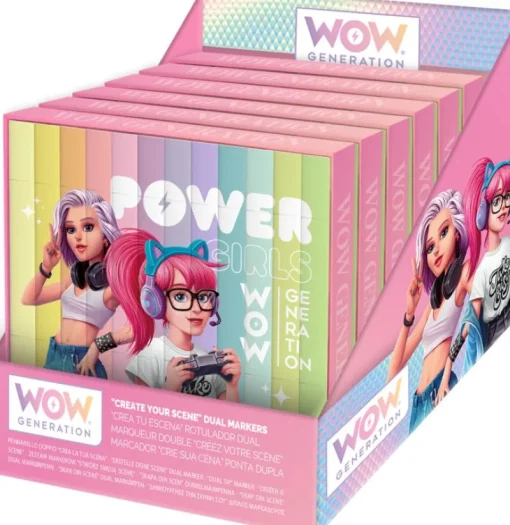 KIDS EUROSWAN PROMO Flamastry dwustronne 12 kolorów WoW Generation WOW00060