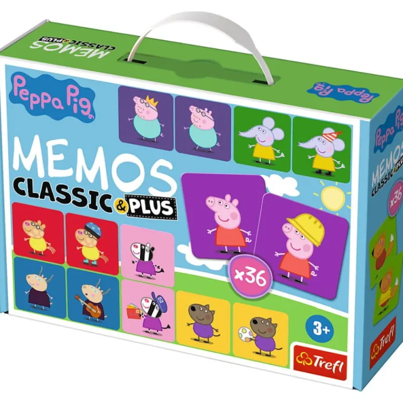 TREFL PROMO Gra edukacyjna dla dzieci Memos Classic & plus Świnka Peppa 02270