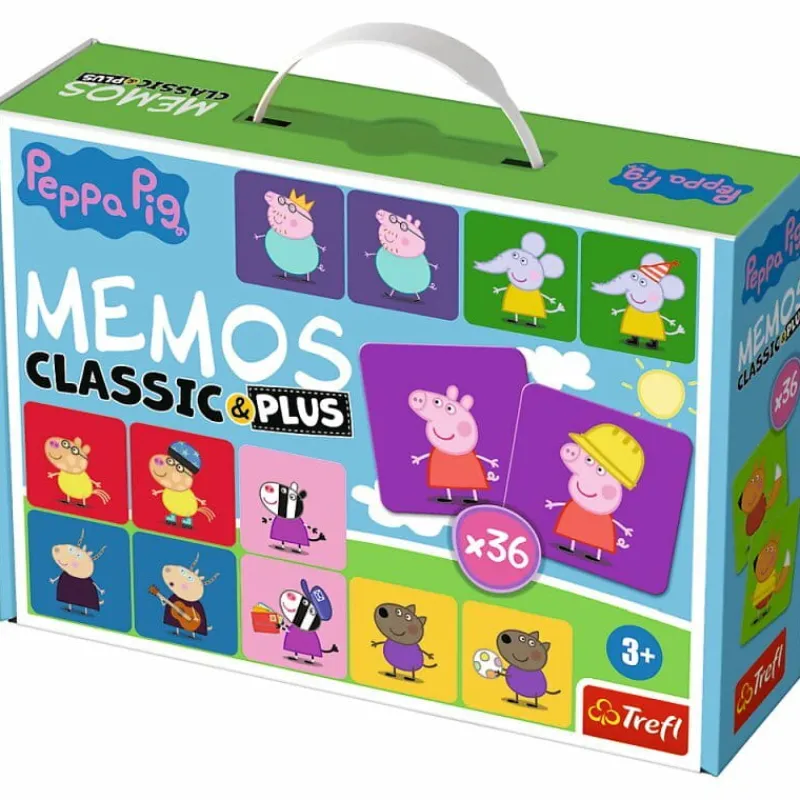 TREFL PROMO Gra edukacyjna dla dzieci Memos Classic & plus Świnka Peppa 02270