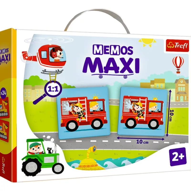 TREFL PROMO Gra edukacyjna dla dzieci Memos maxi Pojazdy 02267