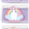 KIDS EUROSWAN PROMO Gumka do ścierania, 6x7 cm Jednorożec Sweet Dreams KL10869 mix cena za 1 szt