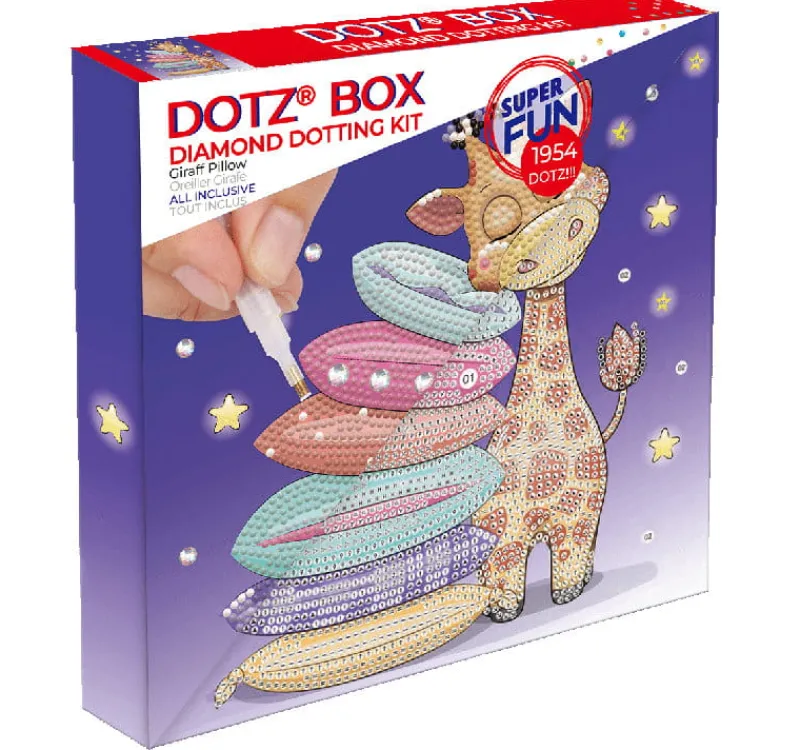 DANTE PROMO Haft diamentowy Diamond Dotz Żyrafa z poduszkami Diamentowa mozaika 22x22cm DBX078