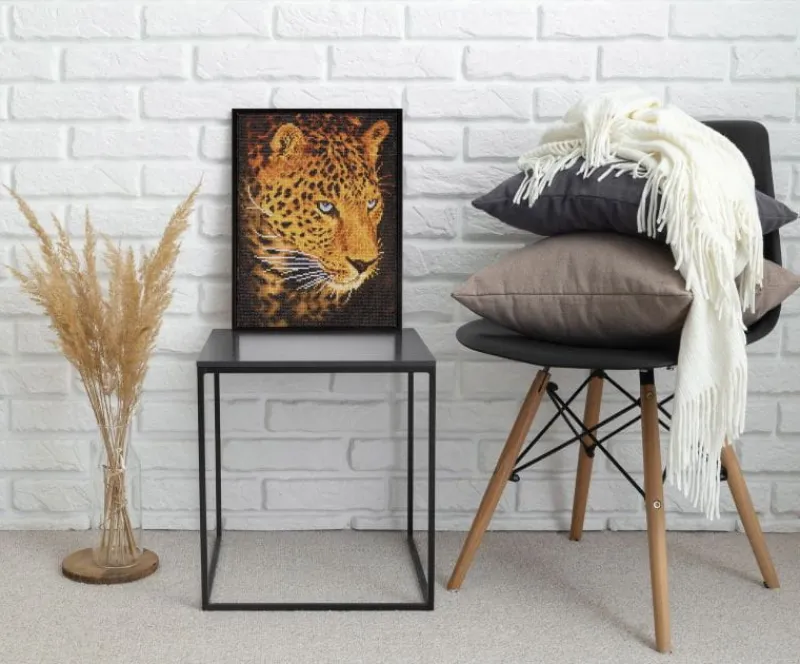 DANTE PROMO Haft diamentowy Diamond Dotz Leopard 30x40cm SD5404