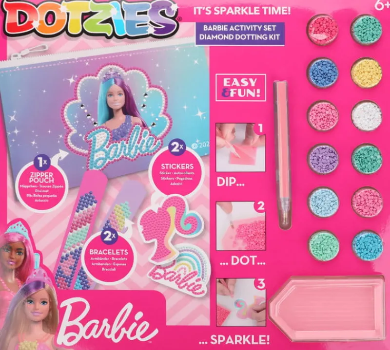 DANTE PROMO Haft diamentowy Diamond Dotz Zestaw Barbie obrazki, naklejki, bransoletki DTZ10011 Diamentowa mozaika