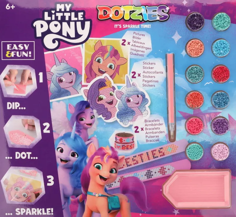 DANTE PROMO Haft diamentowy Diamond Dotz Zestaw My Little Pony obrazki, naklejki, bransoletki DTZ10009 Diamentowa mozaika