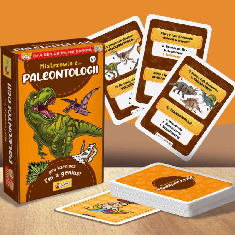 LISCIANI GIOCHI PROMO I'm a Genius Talent School Mistrzowie z paleontologii - edukacyjna gra karciana PL92468