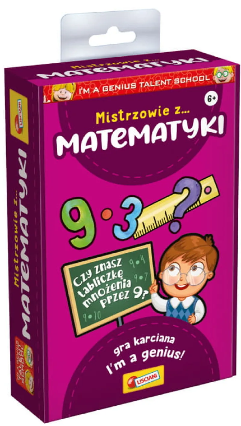 LISCIANI GIOCHI PROMO I'm a Genius Talent School Mistrzowie z matematyki - edukacyjna gra karciana PL92284