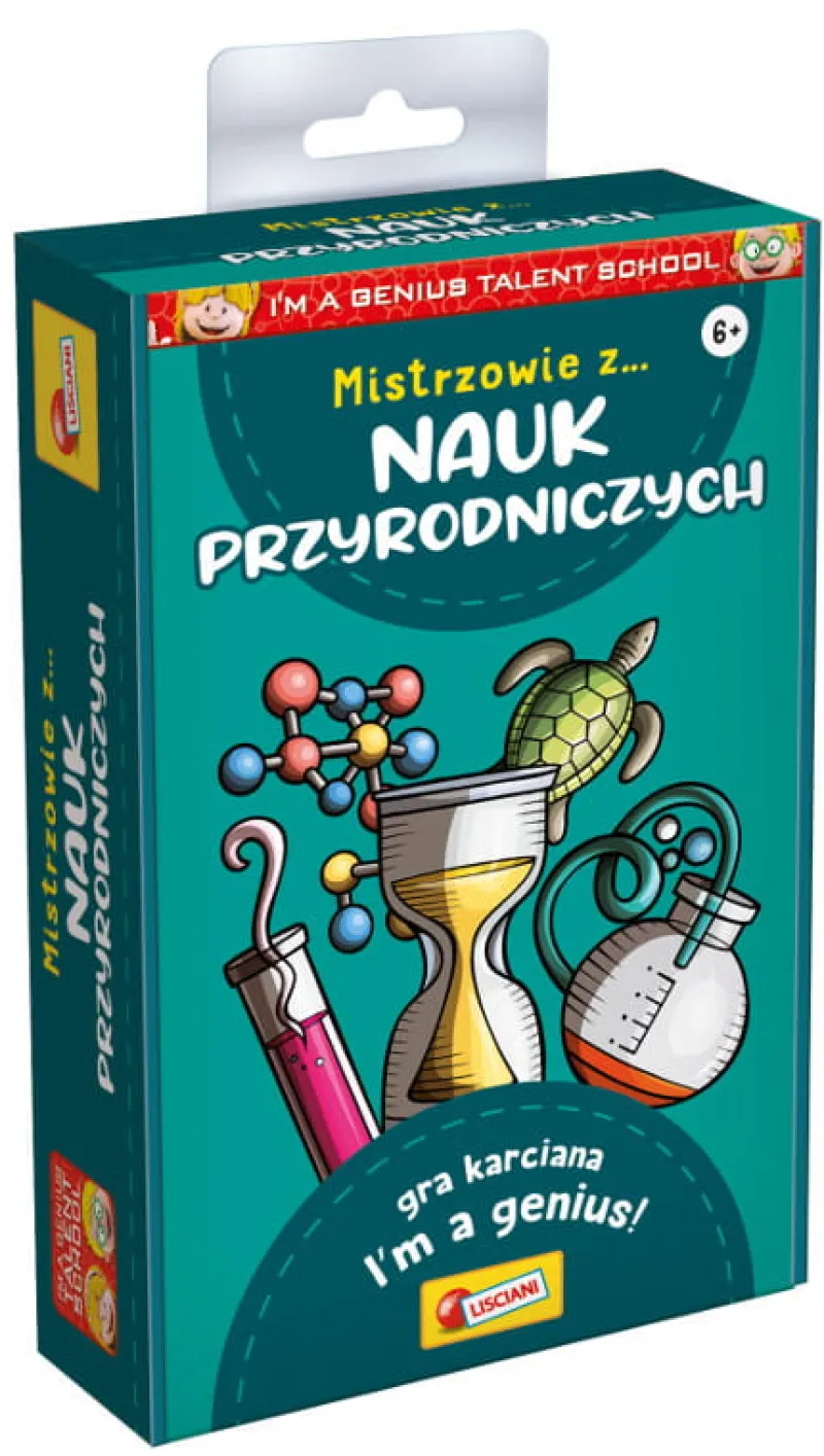 LISCIANI GIOCHI PROMO I'm a Genius Talent School Mistrzowie z nauk przyrodniczych - edukacyjna gra karciana PL92451