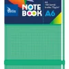 TETIS PROMO Kołonotatnik A6 100k okładka PP zielona 70g/m2