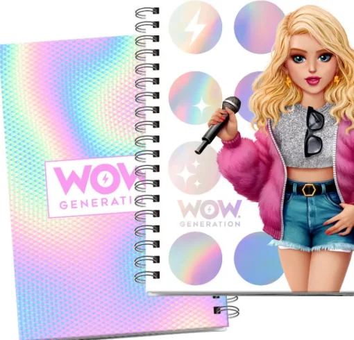 KIDS EUROSWAN PROMO Kołozeszyt A5 80k w twardej oprawie WoW Generation WOW00001 mix cena za 1szt
