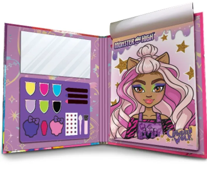 Dzieci LISCIANI GIOCHI PROMO Książka Szkicownik Monster High Fangtastic Make-up 12952 LISCIANI