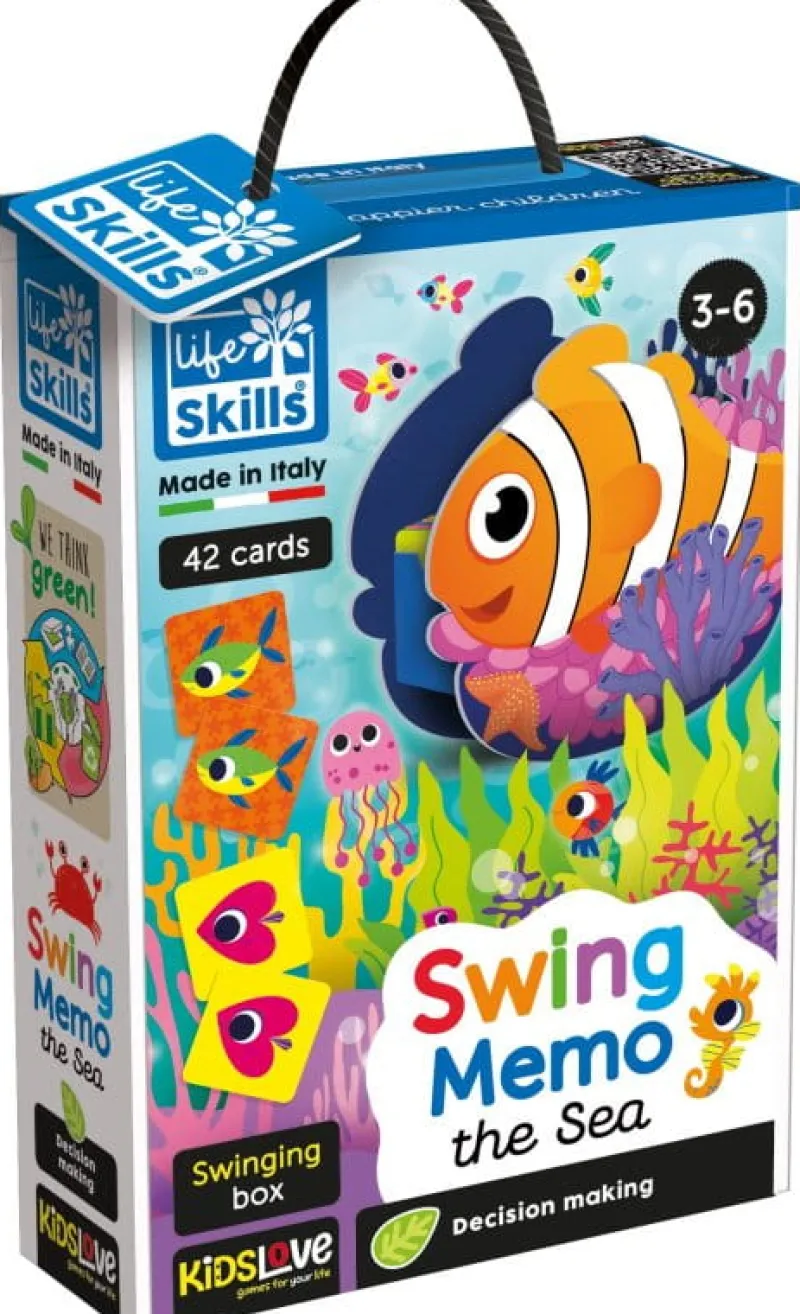 LISCIANI GIOCHI PROMO Life Skills Gra pamięciowa Swing Memo Zwierzątka morskie 72569 LISCIANI p6