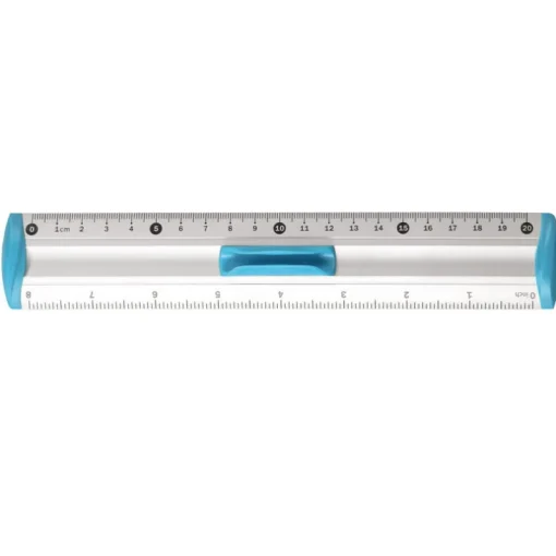 TETIS PROMO Linijka 20cm aluminiowa niebieska , cena za 1szt.