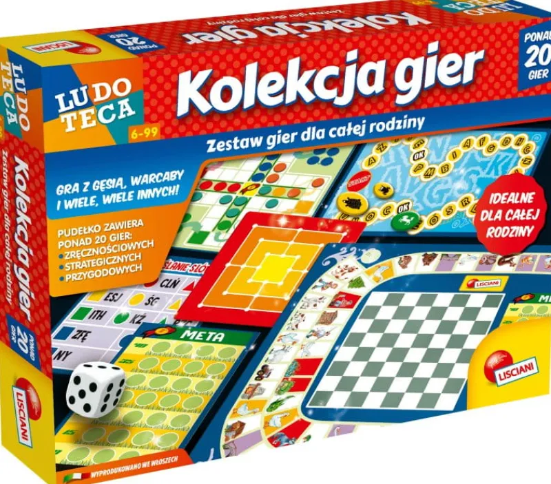 LISCIANI GIOCHI PROMO Ludoteca Gra rodzinna Zestaw 20 gier LISCIANI 89154