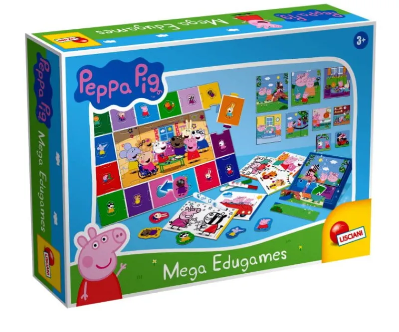 LISCIANI GIOCHI PROMO Mega zestaw gier edukacyjnych Świnka Peppa 92062 LISCIANI p6