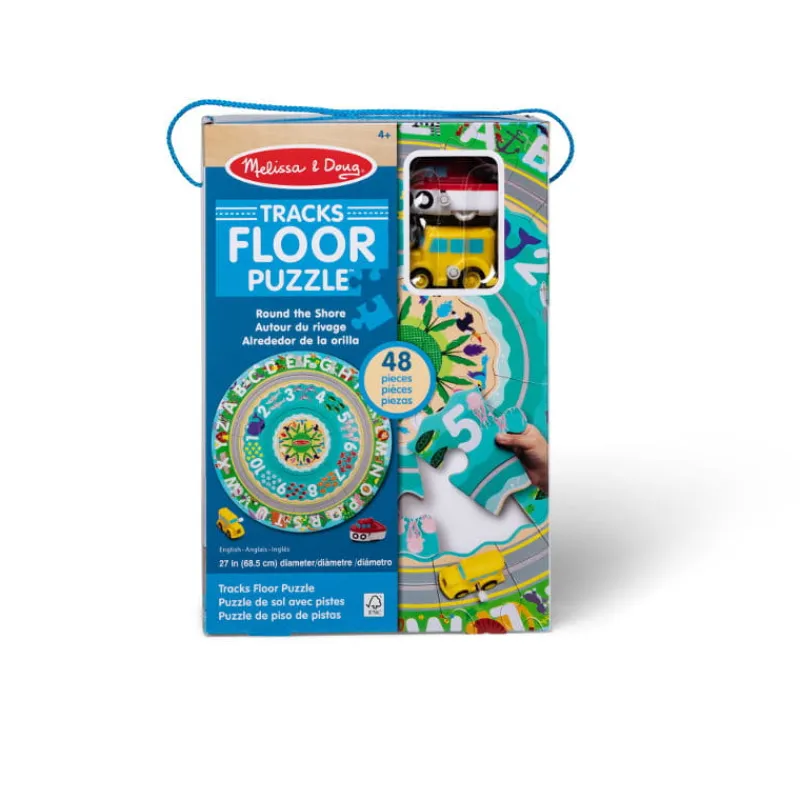 MELISSA & DOUG PROMO MELISSA Puzzle podłogowe Round the Shore Tracks 48 elementów 31008