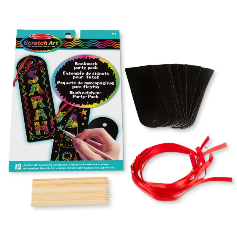 MELISSA & DOUG PROMO MELISSA Zdrapywanki holograficzne Kolorowe zakładki do książki 15906