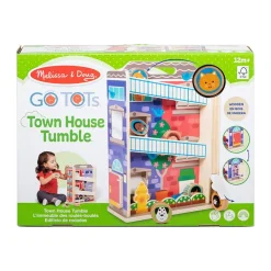 MELISSA & DOUG PROMO MELISSA Zjeżdżalnia drewniana wieża kamienica GO Tots 30741
