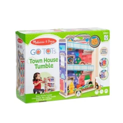 MELISSA & DOUG PROMO MELISSA Zjeżdżalnia drewniana wieża kamienica GO Tots 30741