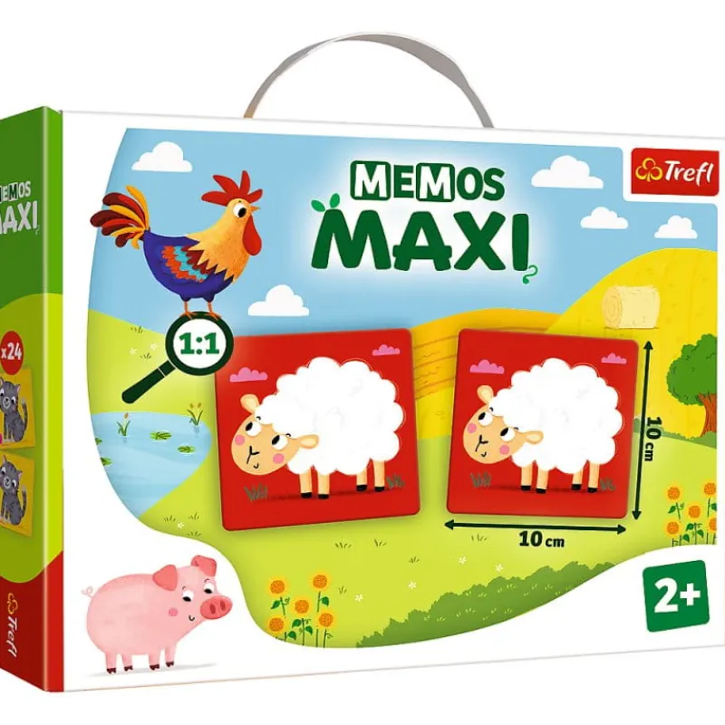 TREFL PROMO Memos Maxi Zwierzęta na farmie gra 02266