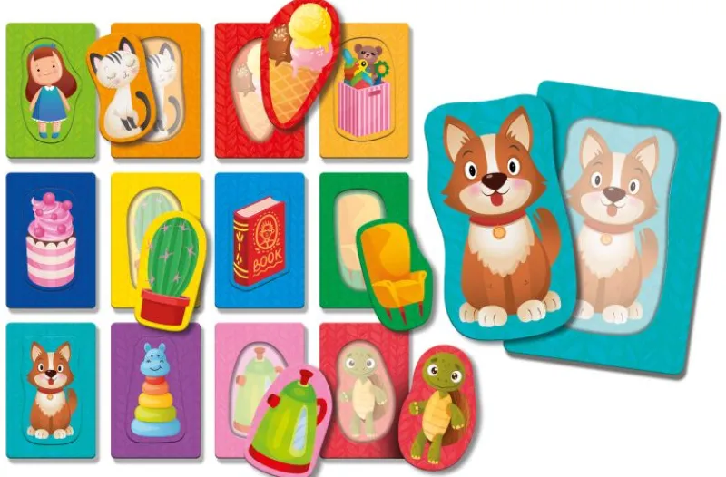 LISCIANI GIOCHI PROMO Montessori Baby Dwustronne karty aktywności Activity Double Cards LISCIANI 100620