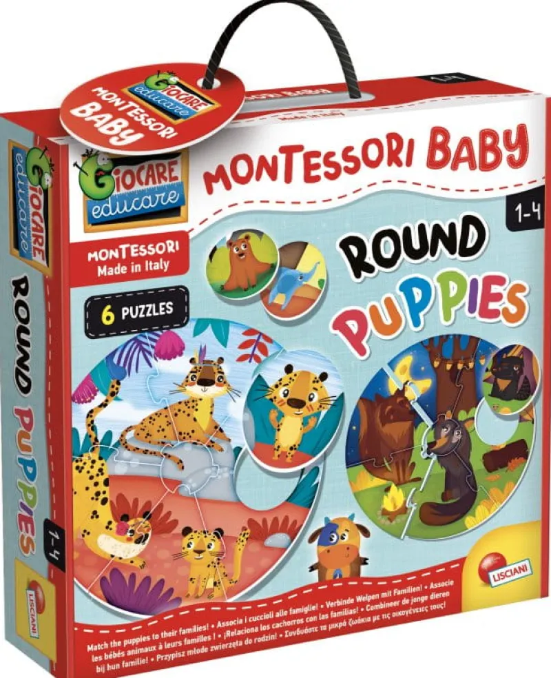 LISCIANI GIOCHI PROMO Montessori Baby Puzzle okrągłe 106004 LISCIANI