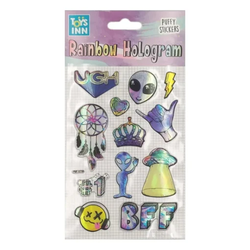 STNUX PROMO Naklejki rainbow hologram - alien 8677 p6