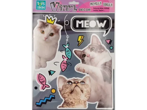 STNUX PROMO Naklejki winylowe zwierzaki - koty meow 8592 p6