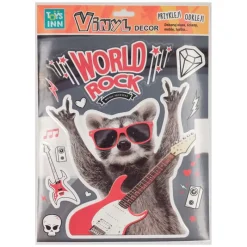 STNUX PROMO Naklejki winylowe zwierzaki - szop rock 8561 p6