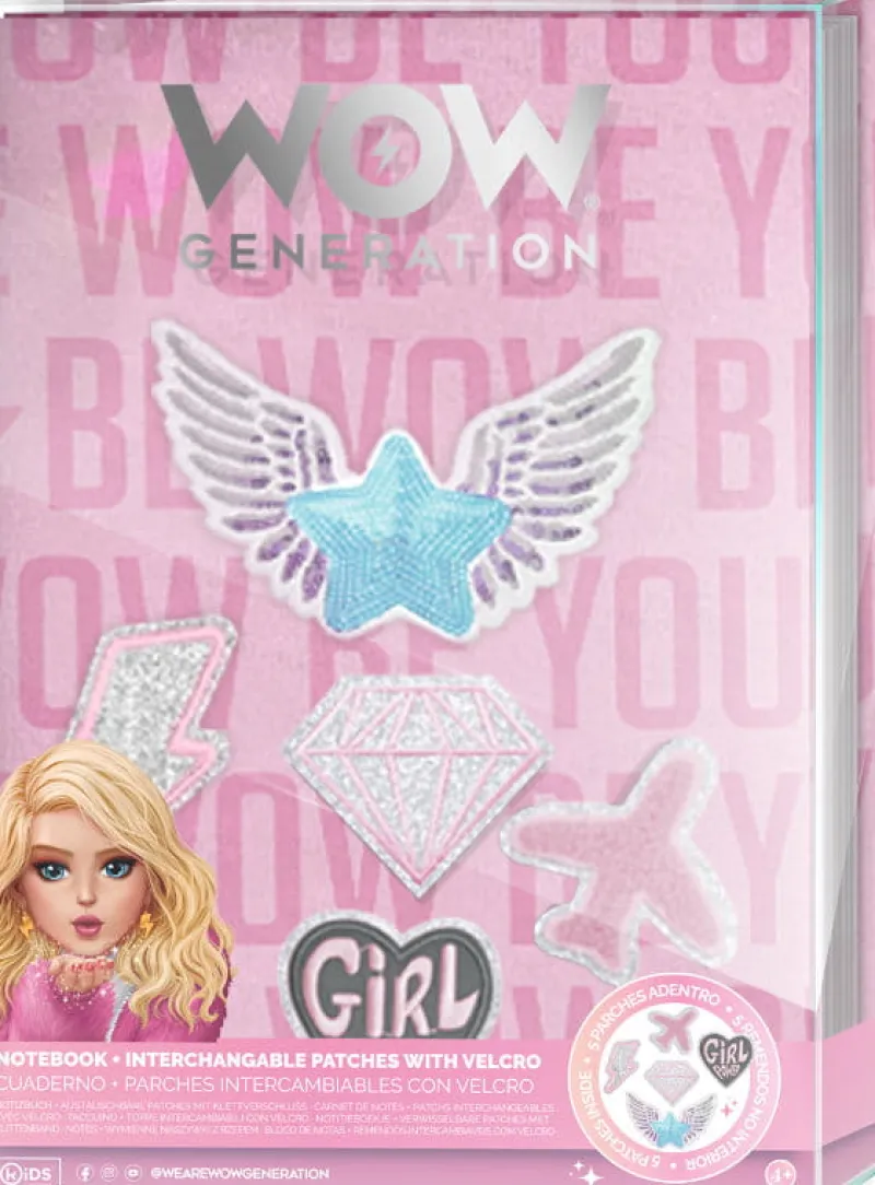KIDS EUROSWAN PROMO Notatnik z wymiennymi patkami WoW Generation WOW00073