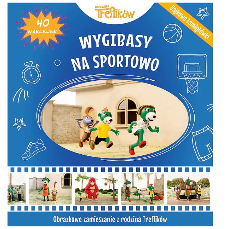 Dzieci TREFL PROMO Obrazkowe zamieszanie z rodziną ików. Wygibasy na sportowo 09178