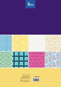 TETIS PROMO Papier kreatywny A3 zestaw nr 01