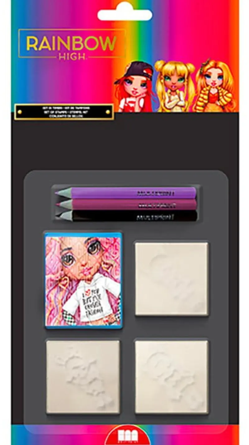 DANTE PROMO Pieczątki Rainbow High blister 3 szt 031142 Multiprint p24