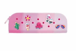 STNUX PROMO Piórnik z wpinkami różowy STN 9117