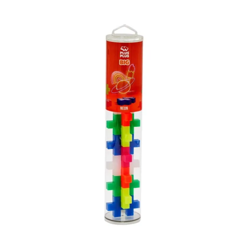 DANTE PROMO Plus Plus BIG Klocki Duża Tuba Neonowa - 15 elementów 3286