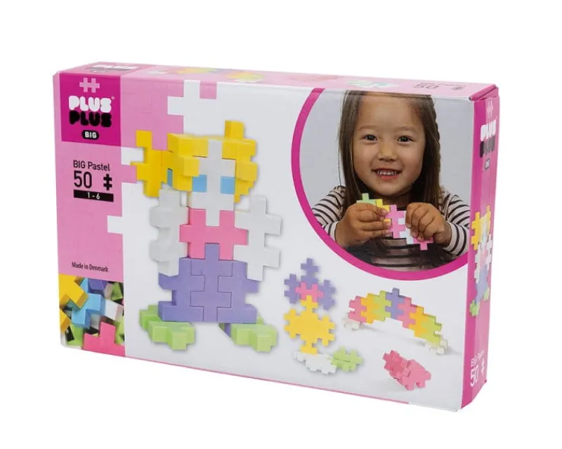 DANTE PROMO Plus Plus Klocki big Zestaw pastelowy 50 elementów 3273
