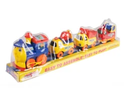 NORIMPEX PROMO Pociąg z wagonami dla malucha (lokomotywa + 3 wagoniki) 1007793