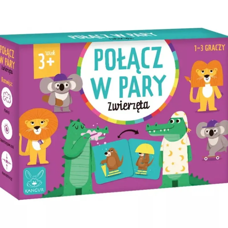 KANGUR PROMO Połącz w pary Zwierzęta gra
