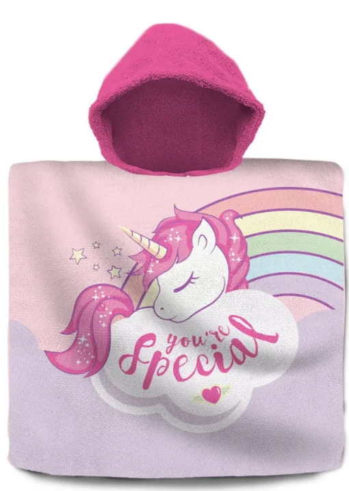 KIDS EUROSWAN PROMO Ponczo kąpielowe ręcznik 60x120cm bawełna You're Special KL11478