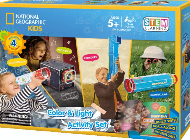 DANTE PROMO Puzzle 3D Aktywności z kolorem i światłem National Geographic DS1094H Cubic Fun