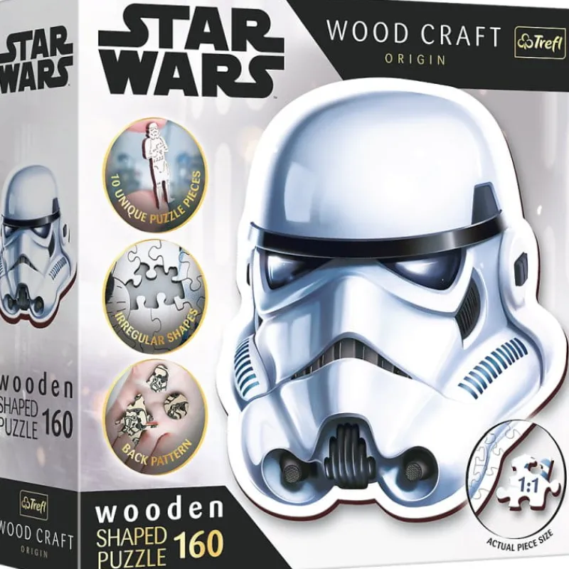 TREFL PROMO Puzzle drewniane 160el. Star Wars Hełm Szturmowca 20188