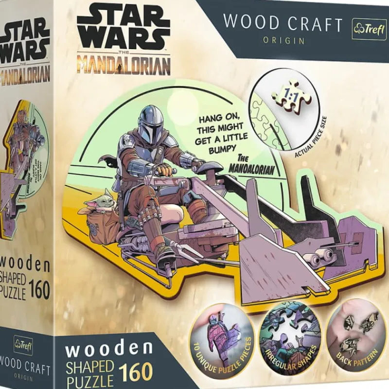 TREFL PROMO Puzzle drewniane 160el. Star Wars The Mandalorian. Zjednoczenie 20187