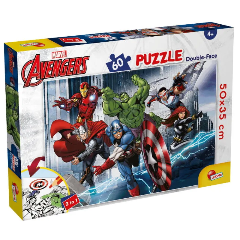 LISCIANI GIOCHI PROMO Puzzle dwustronne 60el Marvel Avengers LISCIANI 99696