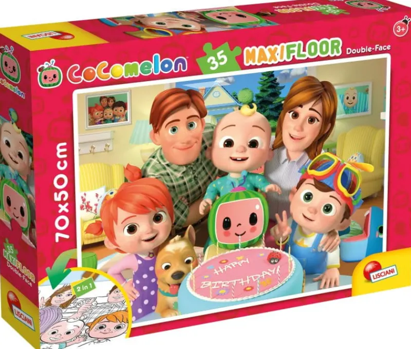 LISCIANI GIOCHI PROMO Puzzle dwustronne podłogowe 35el. Najlepsi przyjaciele 91034 LISCIANI Cocomelon