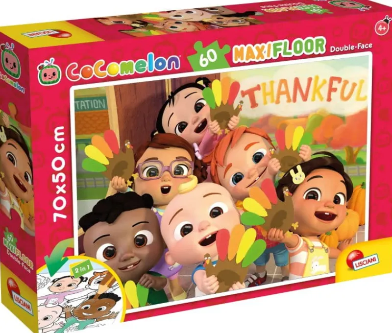 LISCIANI GIOCHI PROMO Puzzle dwustronne podłogowe 60el. 1,2,3 !!! 91089 LISCIANI Cocomelon