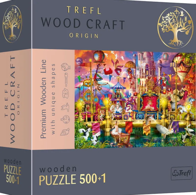 TREFL PROMO Puzzle 501el drewniane - Magiczny świat 20156